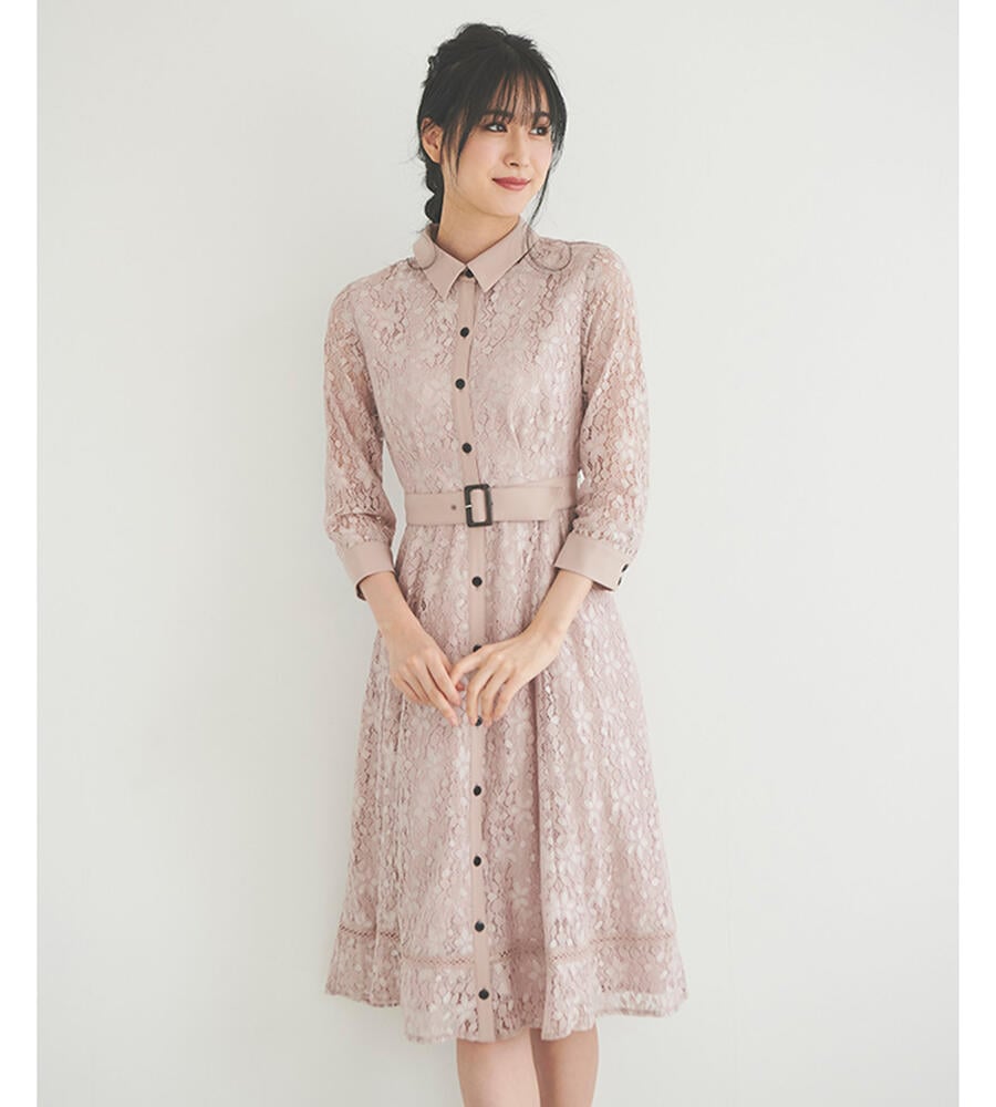 レースシャツワンピース ワンピース ドレス Laisse Passe レッセパッセ Laisse Passe レッセ パッセ 公式オンラインストア