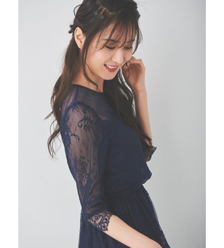 レッセパッセ 総レースワンピース 黒 在庫僅少 黒 レッセパッセ 総レースワンピース 黒 在庫僅少 黒