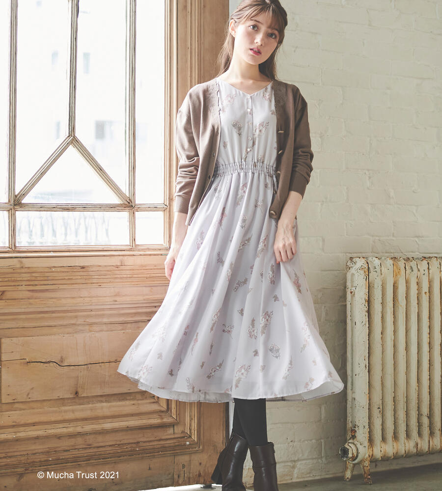 Mucha Rose ミディワンピース ワンピース ドレス Laisse Passe レッセパッセ Laisse Passe レッセ パッセ 公式オンラインストア Mucha Rose ミディワンピース ワンピース ドレス Laisse Passe レッセパッセ Laisse Passe レッセ パッセ 公式オンラインストア