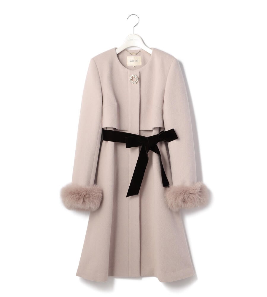 レディノーカラーコート ピンク コート Laisse Passe レッセパッセ Laisse Passe レッセ パッセ 公式オンラインストア レディノーカラーコート ピンク コート Laisse Passe レッセパッセ Laisse Passe レッセ パッセ 公式オンラインストア