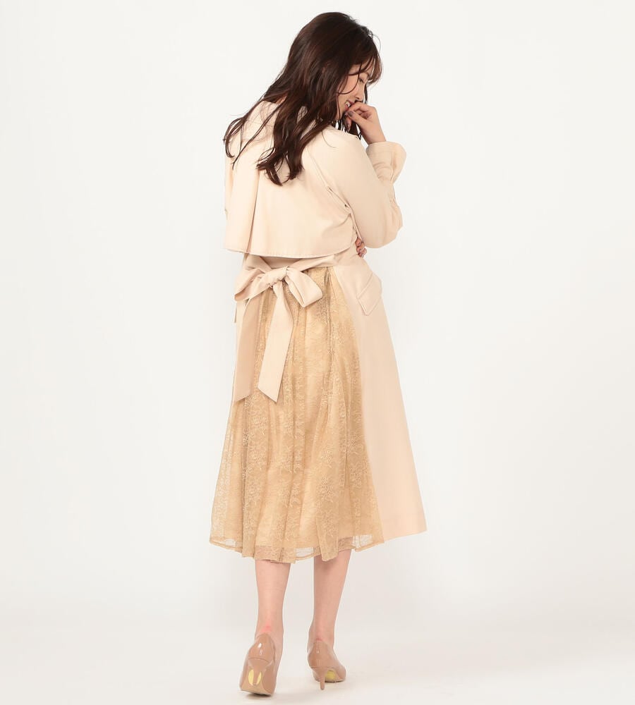 バックレーストレンチコート コート Laisse Passe レッセパッセ Laisse Passe レッセ パッセ 公式オンラインストア バックレーストレンチコート コート Laisse Passe レッセパッセ Laisse Passe レッセ パッセ 公式オンラインストア