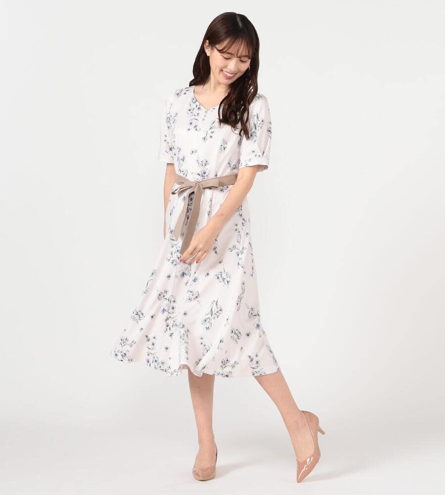水彩フラワープリントミディワンピース ワンピース ドレス Laisse Passe レッセパッセ Laisse Passe レッセ パッセ 公式オンラインストア 水彩フラワープリントミディワンピース ワンピース ドレス Laisse Passe レッセパッセ Laisse Passe レッセ パッセ 公式オンラインストア