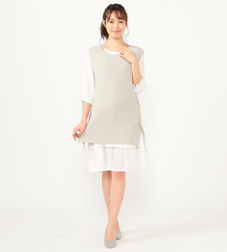 ニットベストワンピースset ワンピース ドレス Laisse Passe レッセパッセ Laisse Passe レッセ パッセ 公式オンラインストア ニットベストワンピースset ワンピース ドレス Laisse Passe レッセパッセ Laisse Passe レッセ パッセ 公式オンラインストア