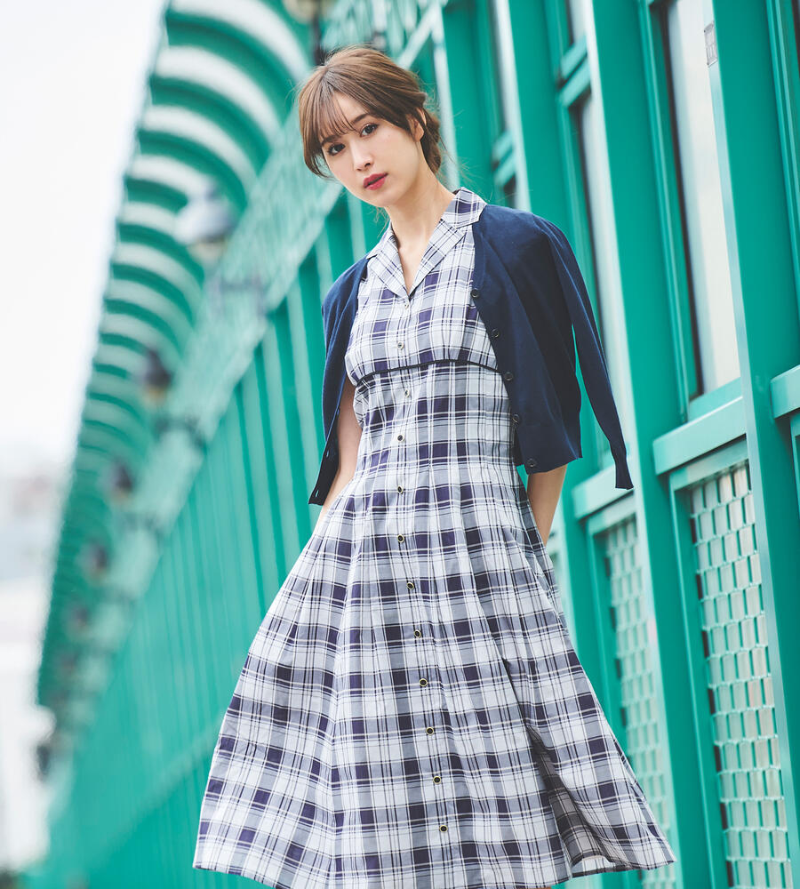 チェックフレアシャツワンピース ワンピース ドレス Laisse Passe レッセパッセ Laisse Passe レッセ パッセ 公式オンラインストア