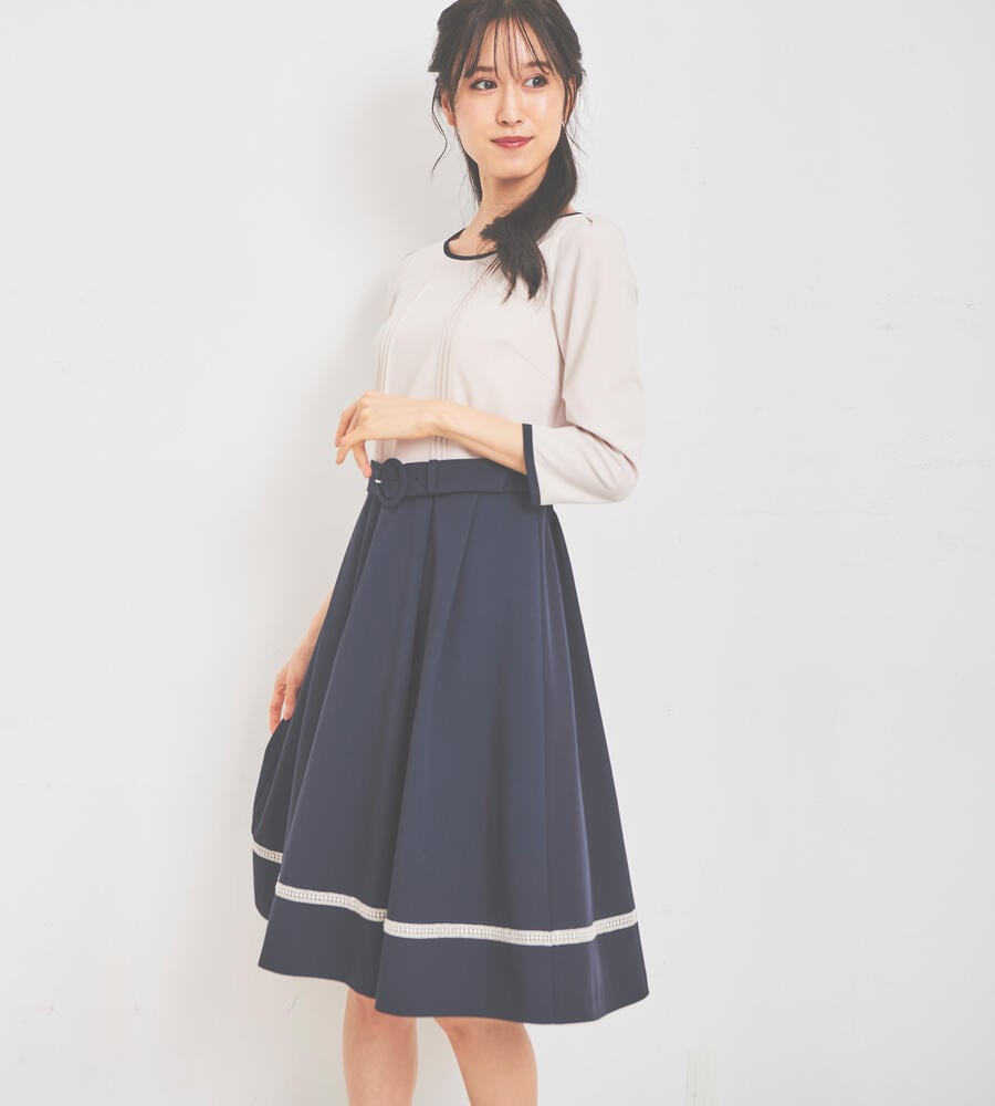 ベルト付きバイカラーワンピース ワンピース ドレス Laisse Passe レッセパッセ Laisse Passe レッセ パッセ 公式オンラインストア ベルト付きバイカラーワンピース ワンピース ドレス Laisse Passe レッセパッセ Laisse Passe レッセ パッセ 公式オンラインストア