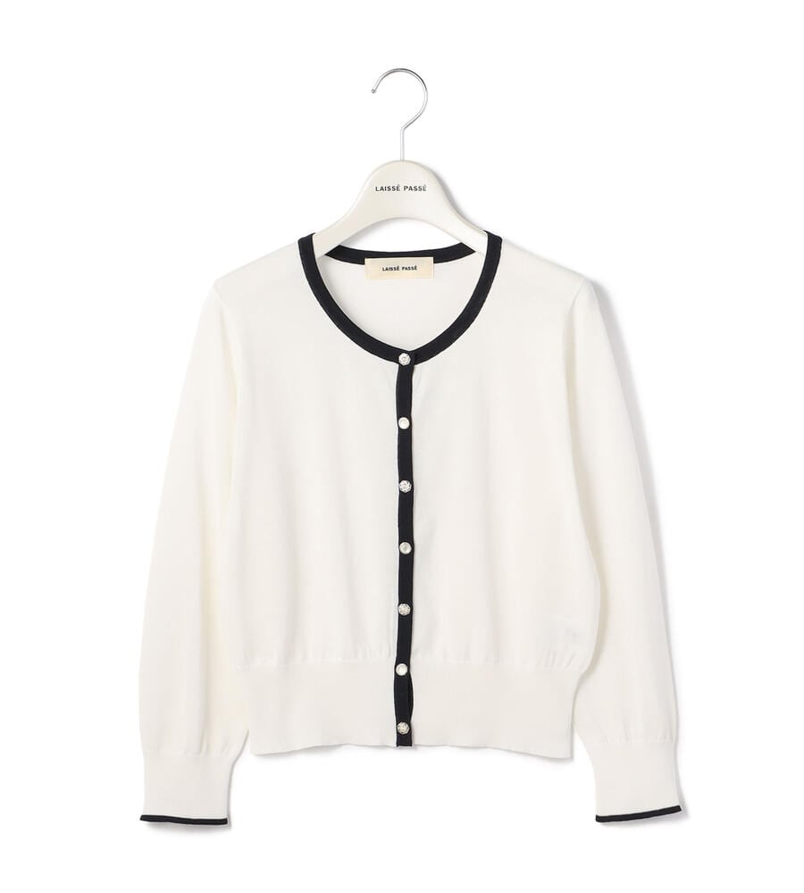 バイカラーカーディガン ニット Laisse Passe レッセパッセ Laisse Passe レッセ パッセ 公式オンラインストア バイカラーカーディガン ニット Laisse Passe レッセパッセ Laisse Passe レッセ パッセ 公式オンラインストア
