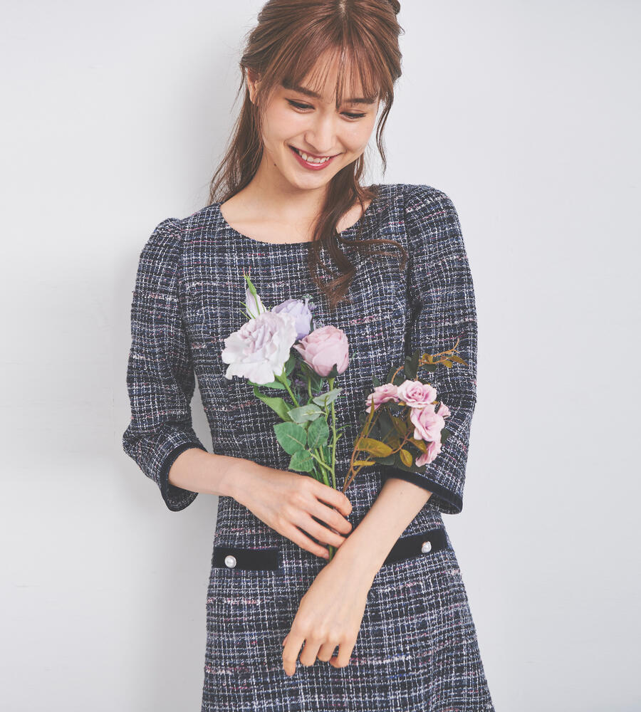 店舗限定 7分袖ツイードワンピース ワンピース ドレス Debut De Fiore デビュードフィオレ Laisse Passe レッセ パッセ 公式オンラインストア 店舗限定 7分袖ツイードワンピース ワンピース ドレス Debut De Fiore デビュードフィオレ Laisse Passe レッセ パッセ 公式オンラインストア