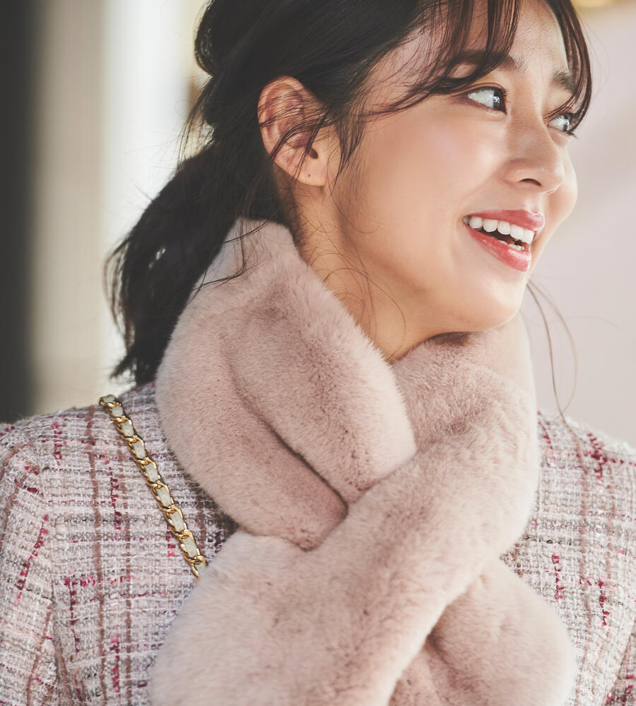 ファーティペット付きツィードコート コート Debut De Fiore デビュードフィオレ Laisse Passe レッセ パッセ 公式オンラインストア ファーティペット付きツィードコート コート Debut De Fiore デビュードフィオレ Laisse Passe レッセ パッセ 公式オンラインストア