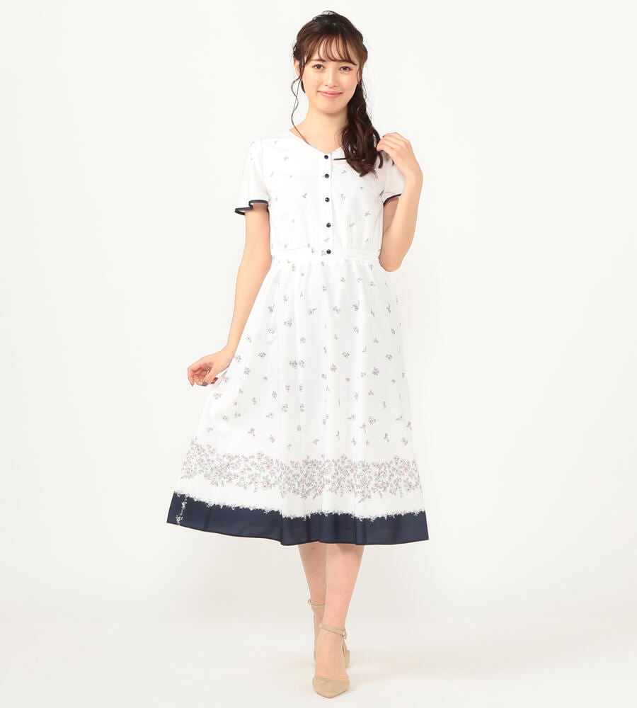 裾フラワー切り替えワンピース ワンピース ドレス Debut De Fiore デビュードフィオレ Laisse Passe レッセ パッセ 公式オンラインストア 裾フラワー切り替えワンピース ワンピース ドレス Debut De Fiore デビュードフィオレ Laisse Passe レッセ パッセ 公式オンラインストア