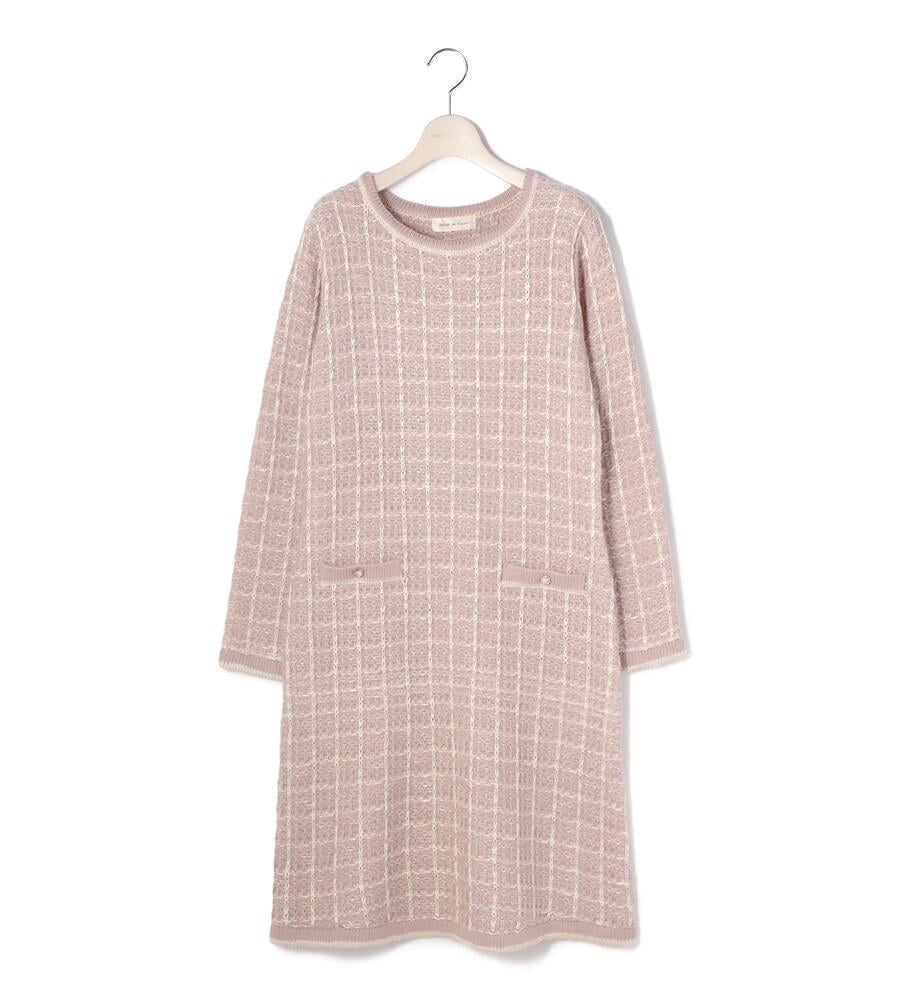 ツイード風ニットワンピース ワンピース ドレス Debut De Fiore デビュードフィオレ Laisse Passe レッセ パッセ 公式オンラインストア ツイード風ニットワンピース ワンピース ドレス Debut De Fiore デビュードフィオレ Laisse Passe レッセ パッセ 公式オンラインストア