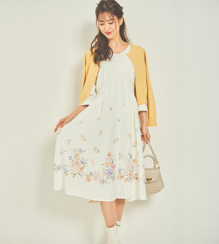 パネルプリントミディワンピース ワンピース ドレス Debut De Fiore デビュードフィオレ Laisse Passe レッセ パッセ 公式オンラインストア パネルプリントミディワンピース ワンピース ドレス Debut De Fiore デビュードフィオレ Laisse Passe レッセ パッセ 公式オンラインストア