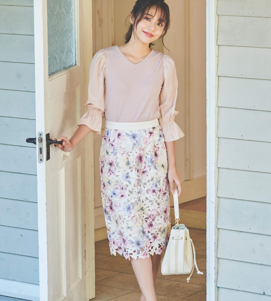 ケミカルレースプリントタイトスカート スカート Debut De Fiore デビュードフィオレ Laisse Passe レッセ パッセ 公式オンラインストア ケミカルレースプリントタイトスカート スカート Debut De Fiore デビュードフィオレ Laisse Passe レッセ パッセ 公式オンラインストア