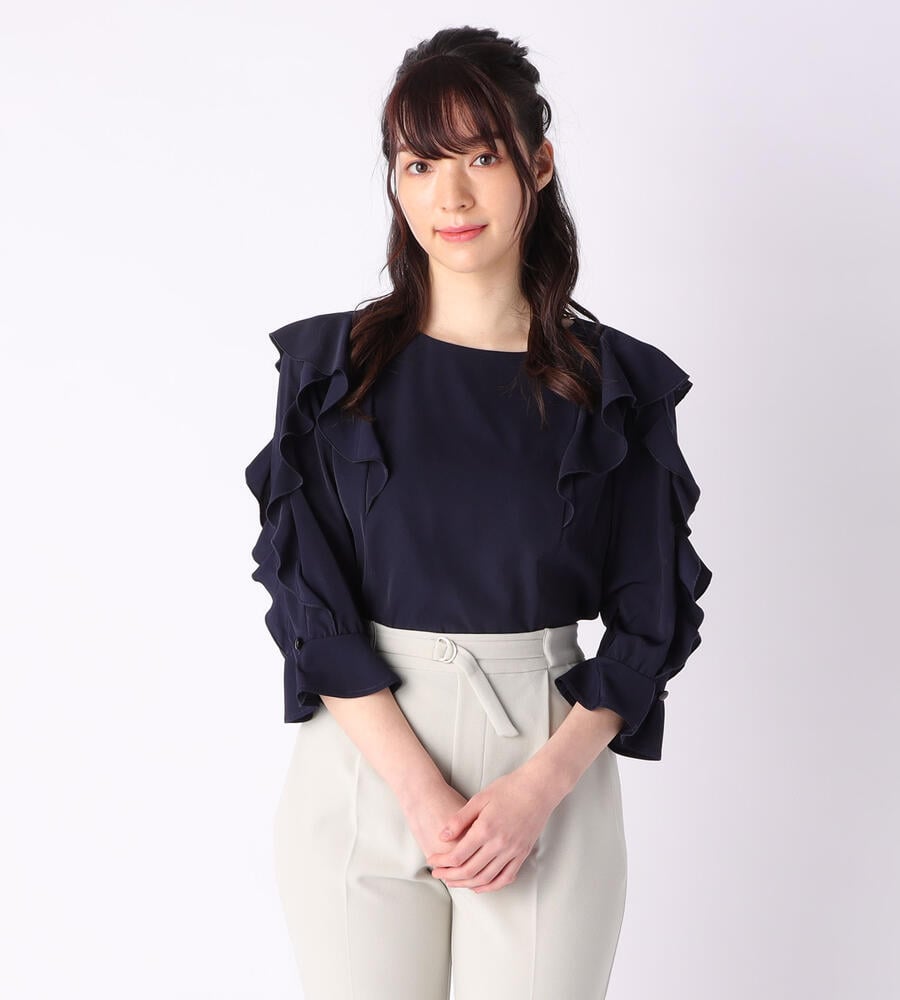 7分袖フリルブラウス ブラウス シャツ Debut De Fiore デビュードフィオレ Laisse Passe レッセ パッセ 公式オンラインストア 7分袖フリルブラウス ブラウス シャツ Debut De Fiore デビュードフィオレ Laisse Passe レッセ パッセ 公式オンラインストア