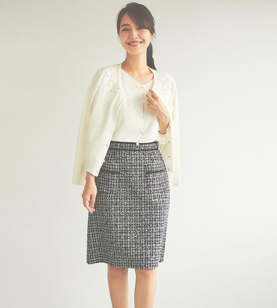 台形ツィードスカート スカート Debut De Fiore デビュードフィオレ Laisse Passe レッセ パッセ 公式オンラインストア