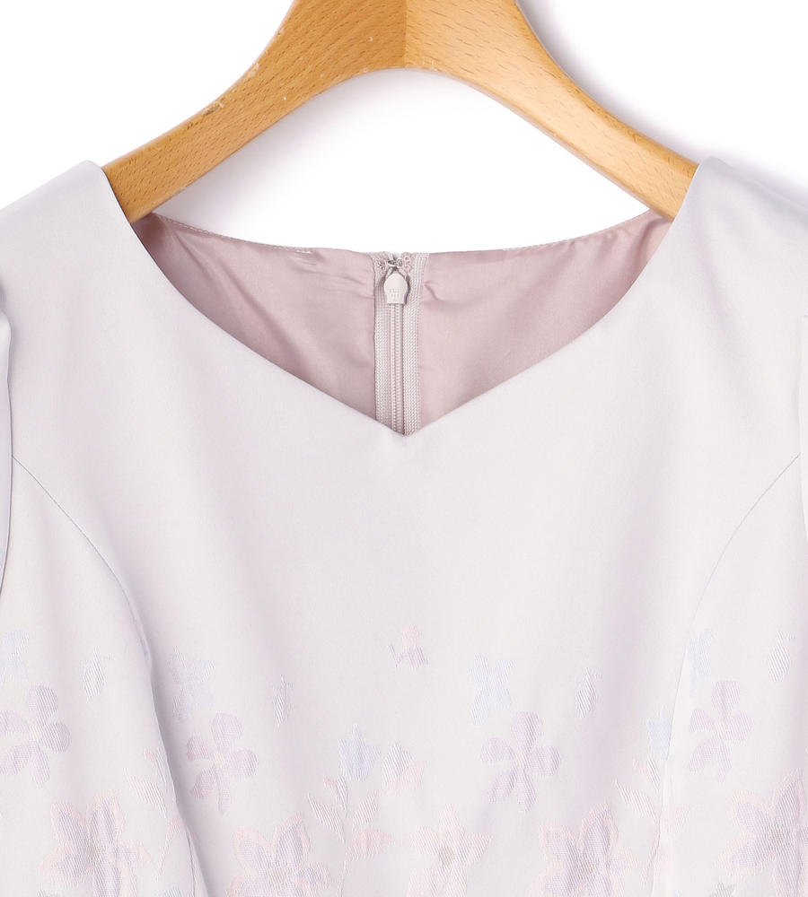 ウエストフラワージャガードワンピース ワンピース Outlet アウトレット Laisse Passe レッセ パッセ 公式オンラインストア